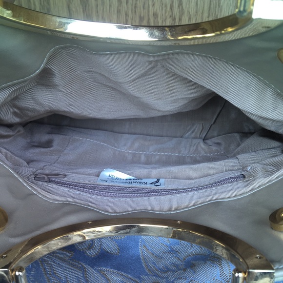 Vintage alligator print leather handbag - Picture 8 of 10